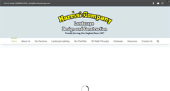 Desktop Screenshot of harrislandscapes.com