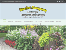 Tablet Screenshot of harrislandscapes.com